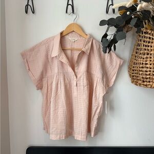 Lucky Brand NWT Women's Pink Blouse